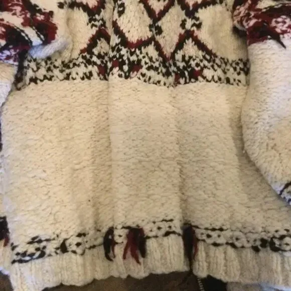 RARE! Isabel Marant pour H&M Native zip-up wool knit cardigan - Picture 4 of 11